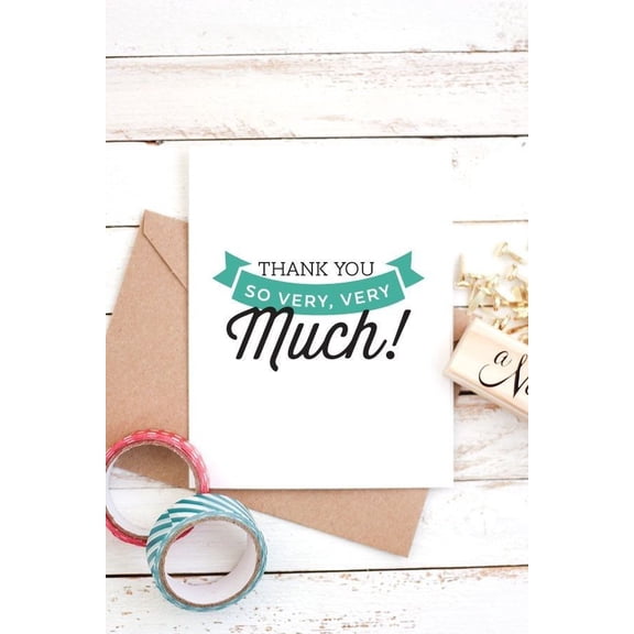 Thank You Card Thank You So Very, Very Much! Premium Greeting Card, Blank Inside, with Envelope Perfect for Gratitude, Appreciation, and Special Occasions