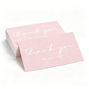 Thank You Cards 100 Pcs Business Online Orders Gratitude for Packaging 3.54   2 Inch
