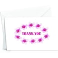 thumbnail image 1 of Thank You Cards - 4 x 7 Inches of 50 Amazing White Note Cards with Blank Greeting Space - Perfect for Business, Anniversary, Graduations, Weddings - Envelopes Included - Pink Blooming Floral Design, 1 of 3
