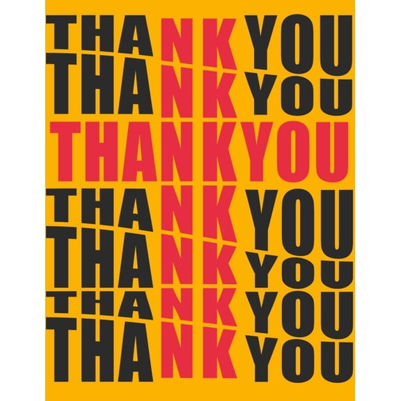 Thank You Christian Inspirational Notebook: 100 Pages 8.5" X 11" Wide Ruled Line Paper, (Paperback)