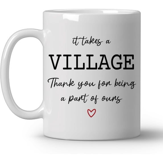 Thank You Coffee Mugs, It Takes A Village Thank You for Being A Part of ...
