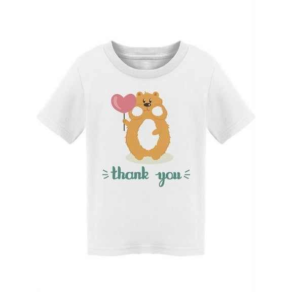 Thank You, Cute Hamster T-Shirt Toddler -Image by Shutterstock,  2 Toddler