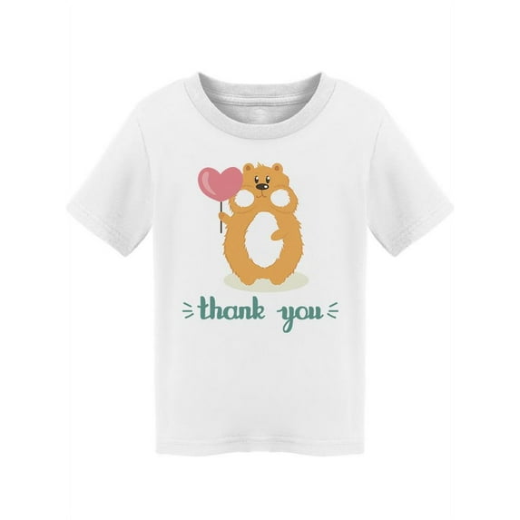 Thank You, Cute Hamster T-Shirt Toddler -Image by Shutterstock, 2 Toddler