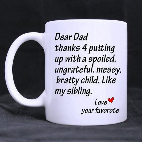 Thank You Dear Dad Coffee Mug 11 Ounce