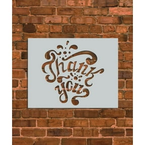 Thank You Decoration Stencil
