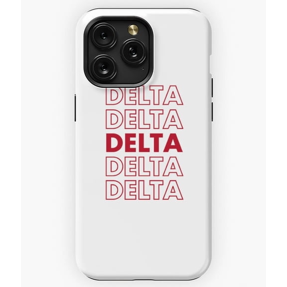 Thank You Delta Airlines Funny Parody Gratitude A3880 Phone Case for iPhone 11 to 17 Pro Max