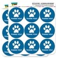 thumbnail image 1 of Thank You Dog Paw Print Blue Birthday Baby Boy 2" Scrapbooking Crafting Stickers, 1 of 2