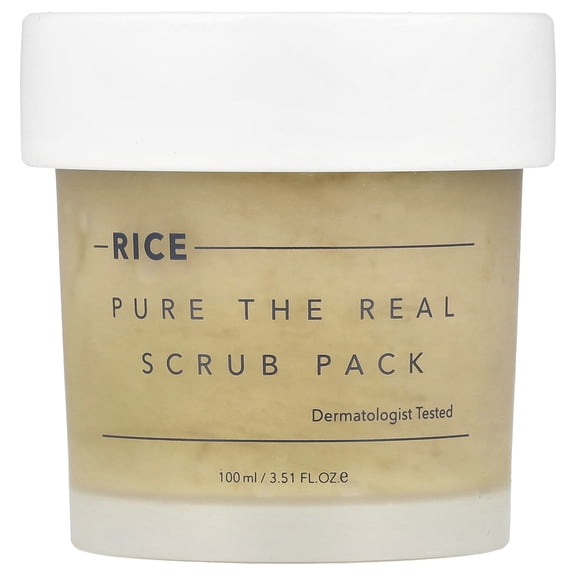 Thank You Farmer Rice Pure The Real Scrub Pack , 3.51 fl oz (100 ml)