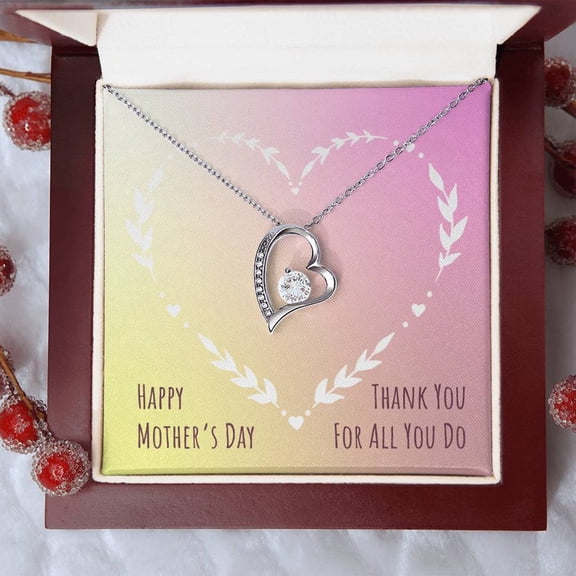 Thank You For All You Do Inspirational Jewelry Gift with Message Card Christmas Gift Box Luxury Box
