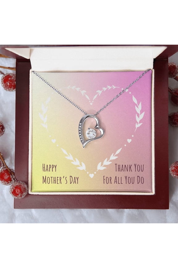 Thank You For All You Do Inspirational Jewelry Gift with Message Card Christmas Gift Box Luxury Box