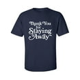 thumbnail image 1 of Thank You For Staying Away Adult Short Sleeve T-shirt, 1 of 4