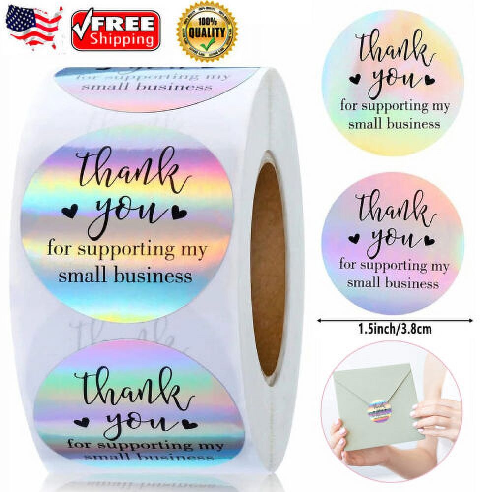 Thank You For Supporting My Small Business Holographic Seals Labels ...