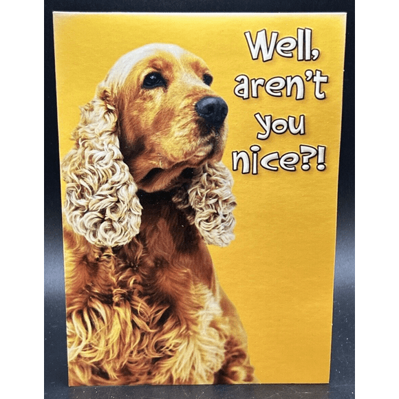 Thank You For Your Kindness Greeting Card w/Envelope (Paws & Claws)
