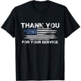 thumbnail image 1 of Thank You For Your Service American Flag Veterans Day T-Shirt, 1 of 4