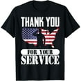 thumbnail image 1 of Thank You For Your Service Patriotic Veterans Day T-Shirt, 1 of 4