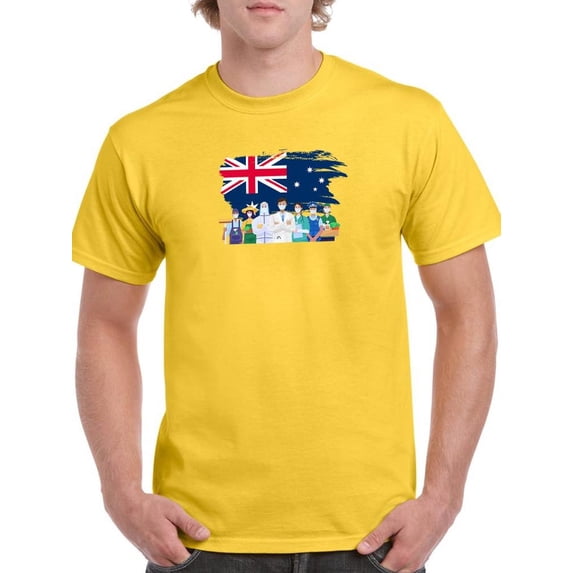 Thank You Frontline Workers Art T-Shirt Men -Image by Shutterstock, Male 3X-Large