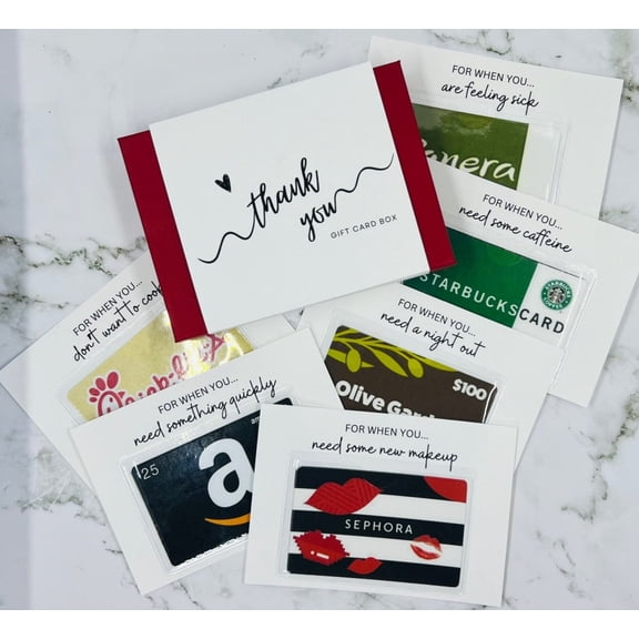 Thank You Gift Card Box | Gift Card Book