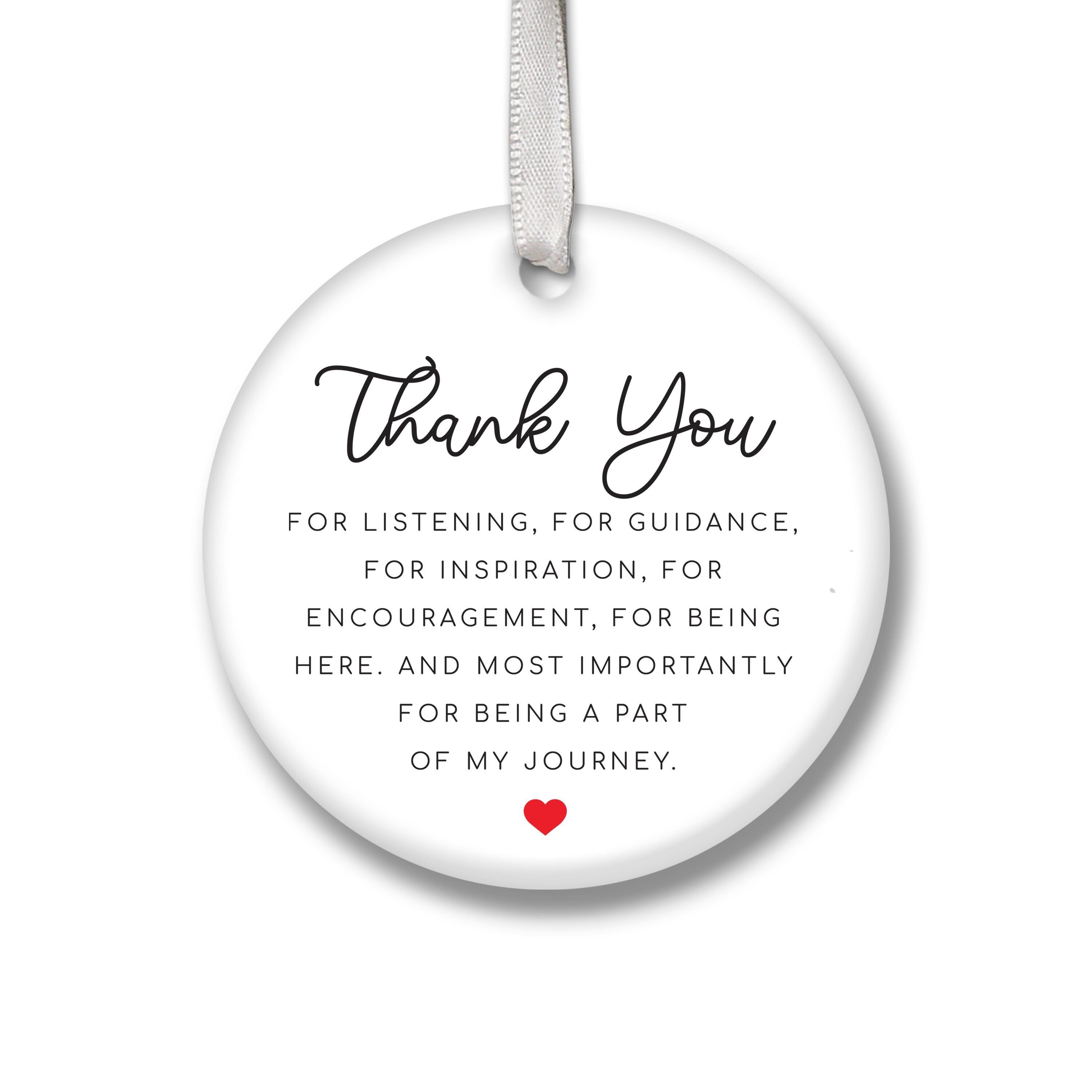 Thank-You Gift - Ceramic Circle Keepsake for Her or Friend, Teacher ...