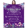 thumbnail image 1 of Thank You Gift,Flannel Blanket Best Thank You Gifts for Women 150x130CM,Thank You Teacher Gifts for Women,Thank You Gifts for Colleagues,Friends,Wife (NAVY), 1 of 6