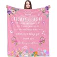 thumbnail image 1 of Thank You Gift,Flannel Blanket Best Thank You Gifts for Women 150x130CM,Thank You Teacher Gifts for Women,Thank You Gifts for Colleagues,Friends,Wife (NAVY), 1 of 6