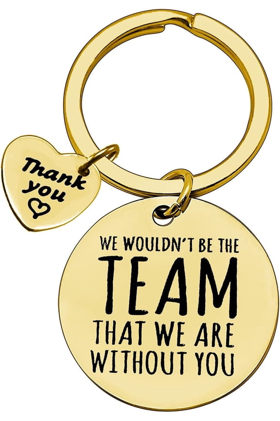 Thank You Gift Keychain for Team Leader Coworker Appreciation Jewelry Employee Anniversary Going Away Retirement Gift