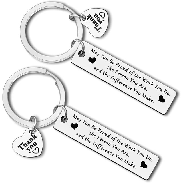 Thank You Gift Keychain for Team Leader Coworker Appreciation Jewelry