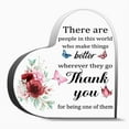 thumbnail image 1 of Thank You Gift For Women Friends Appreciation Gifts For Coworker Boss Teacher Nurse Doctor Birthday Gifts For Women Men,Acrylic Heart Keepsake For Family And Friends 3.9X3.9In, 1 of 6
