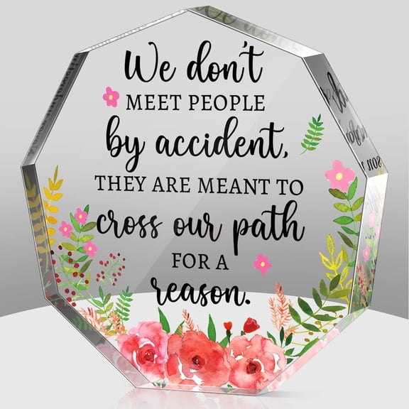 Thank You Gift for Women Inspirational Gift Office Coworker Gifts Graduation Gift for Friends Classmates Colleague Leaving Job Farewell Gift Teacher Appreciation Keepsake(Nonagon Flower)