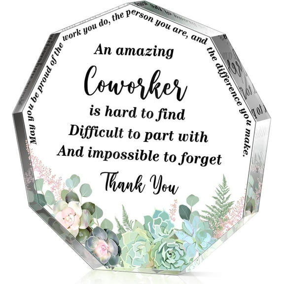 Thank You Gift for Women Inspirational Gift Office Coworker Gifts Graduation Gift for Friends Classmates Colleague Leaving Job Farewell Gift Teacher Appreciation Keepsake(Coworker)