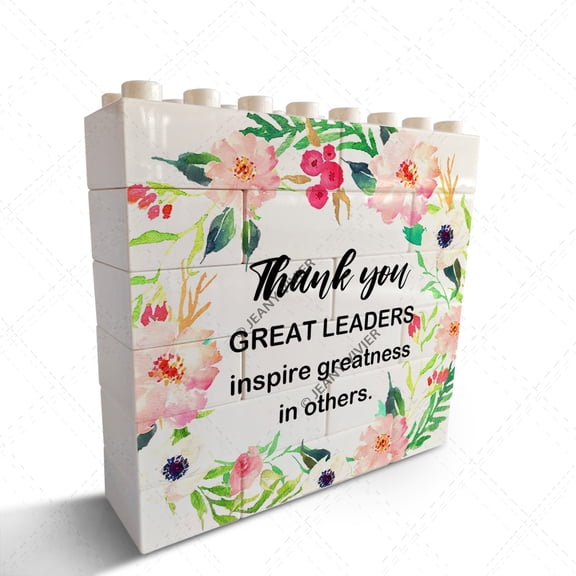 Thank You Gift for Women Men Boss Leader Appreciation Gift Decorative Sign/Plaque Funny Desk Plaque Sign for Home Office Desk - Great Leaders Inspire Greatness In Others Sign