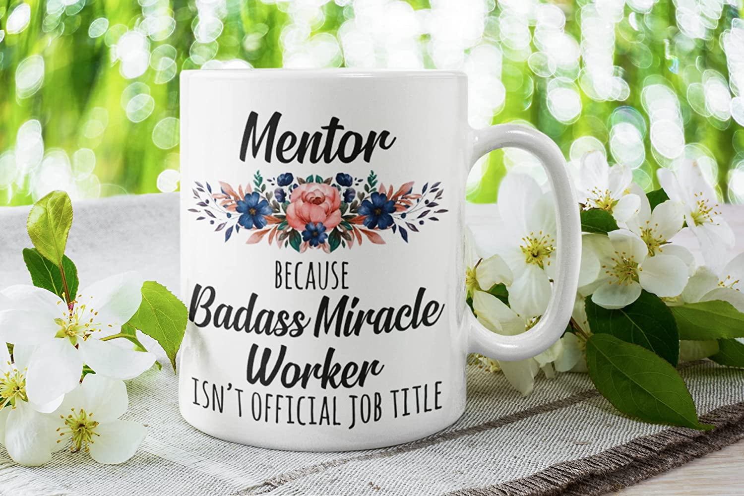 Gift Mug : YOGA TEACHER Badass Miracle Worker Official Job Title