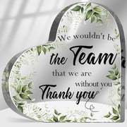 Thank You Gift for Women Men 4 x 4 Inch, Acrylic Sign, Retirement Goodbye Keepsake for Colleagues Employees
