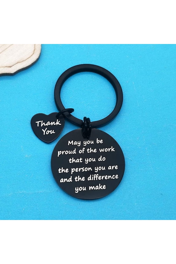 Thank You Gifts Appreciation Keychain Make a Difference Keychain Appreciation Gifts for Employee Coworker Mentor Teacher Thank You Gift for Nurse Social Worker Volunteer