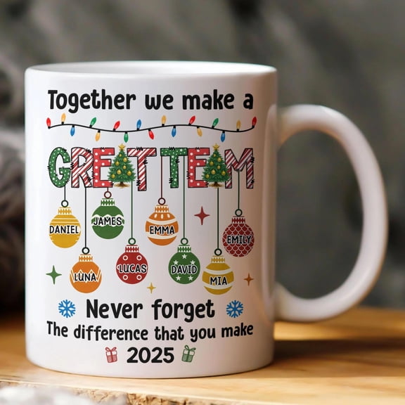 Thank You Gifts Employee Appreciation Together We Make A Great Team, Bekilab, 11oz 15oz Mug