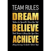 Thank You Gifts for Employees Team Rules - Dream - Believe - Achieve Motivational Company Gifts for Employees - Coworkers - Office Staff Members Insp, Book 2, Paperback
