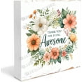 thumbnail image 1 of Thank You Gifts, Gifts for Women - Gift Ideas for Women Friends, Coworkers, Boss, Employee - Inspirational, Thoughtful, Christmas Birthday, Friendship, New Job, Keepsake7"x7", 1 of 6