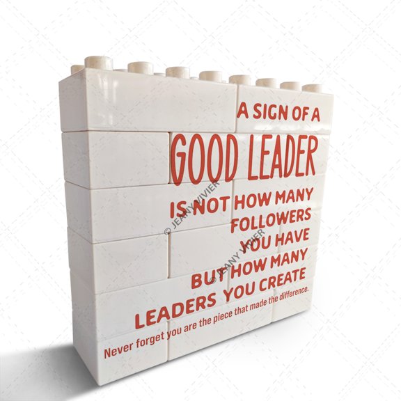 Thank You Gifts for Good Leader Boss Supervisor Manager Retirement Coworker Farewell Promotion Celebration Christmas Birthday Gifts Office Gift Good Leader Decorative Table Signs