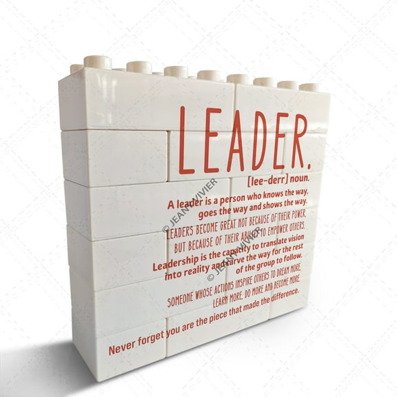 Thank You Gifts for Leader Boss Mentor Supervisor Retirement Leaving Coworker Farewell Promotion Celebration Birthday Work Office Gift Great Leader Decorative Sign/Plaque Desk Decor