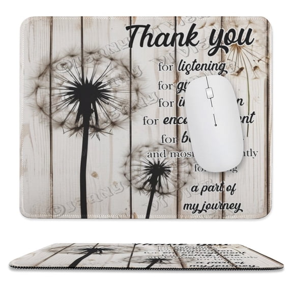 Thank You Gifts, Meaningful Decor Gifts Inspirational Office Gift for Coworker Leaving Job Gifts Goodbye Farewell Appreciation Gift Mouse Pad - Studio Series,Dandelion 10"x12"