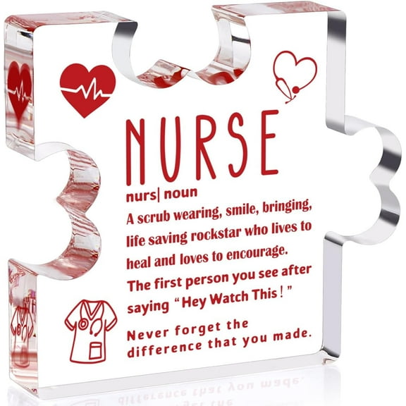 Thank You Gifts for Nurse Appreciation Gifts for RN Nurses Emergency Room Nurses Weekday Gift Nursing School Practitioner Gift Nurse Graduation Gift Irregular Acrylic Decorative Table Signs