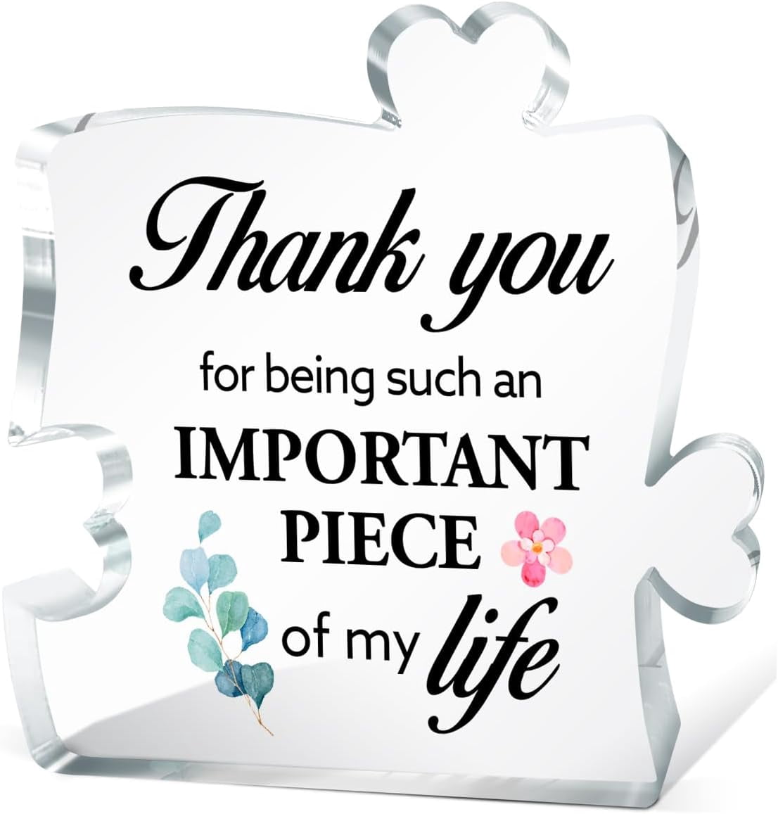 Engraved Acrylic Block Puzzle Birthday Gifts,3.94 X 3.35 Inch - Acrylic Block Puzzle Plaque Desk Decor Gifts For Valentine's Day Wedding Friendship, For Bestie