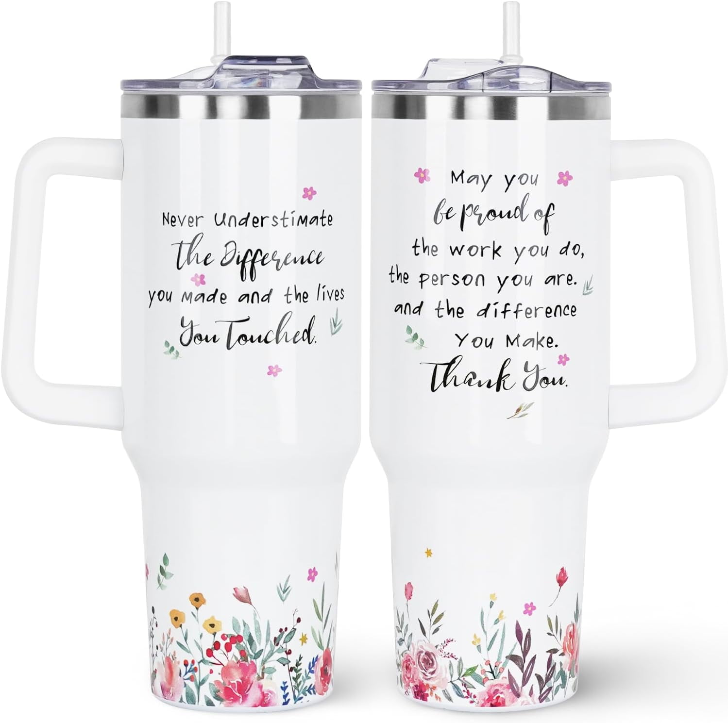 Employee Appreciation Gift Set - 36 Pack Insulated Stainless Steel Wine Tumblers With Lids & Straws, 12 Oz, 12 Colors - Thank You Gifts For Coworkers, Team