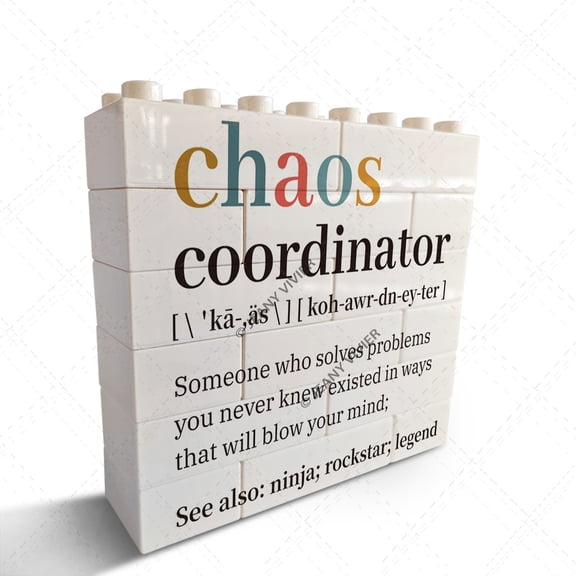 Thank You Gifts for Women, Chaos Coordinator Decorative Sign/Plaque Presents, Valentines Day Appreciation Birthday Gifts for Boss Lady Teacher Nurse Coworker Manager Employee