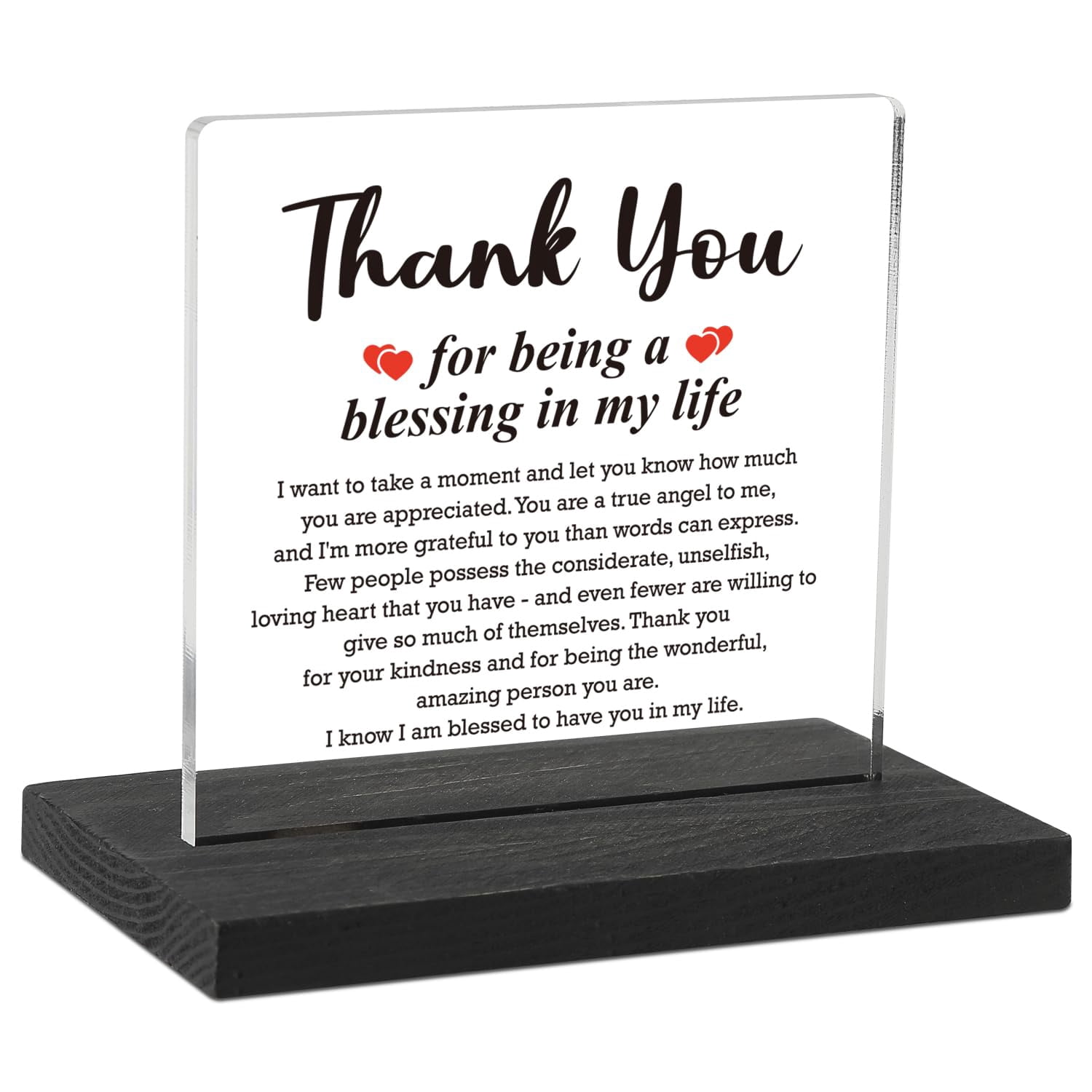 YINSSA Human Sunshine Acrylic Desk Decor - Inspirational Thank You Gift For Teachers, Nurses, Friends