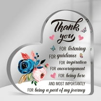 Thank You Gifts Women Men, Appreciation Gifts, Best Teacher Gifts from Students, Graduation Gifts for Her, Back-To-School Gifts For Teachers, Being Such An Part of My Journey, Acrylic Heart Keepsake