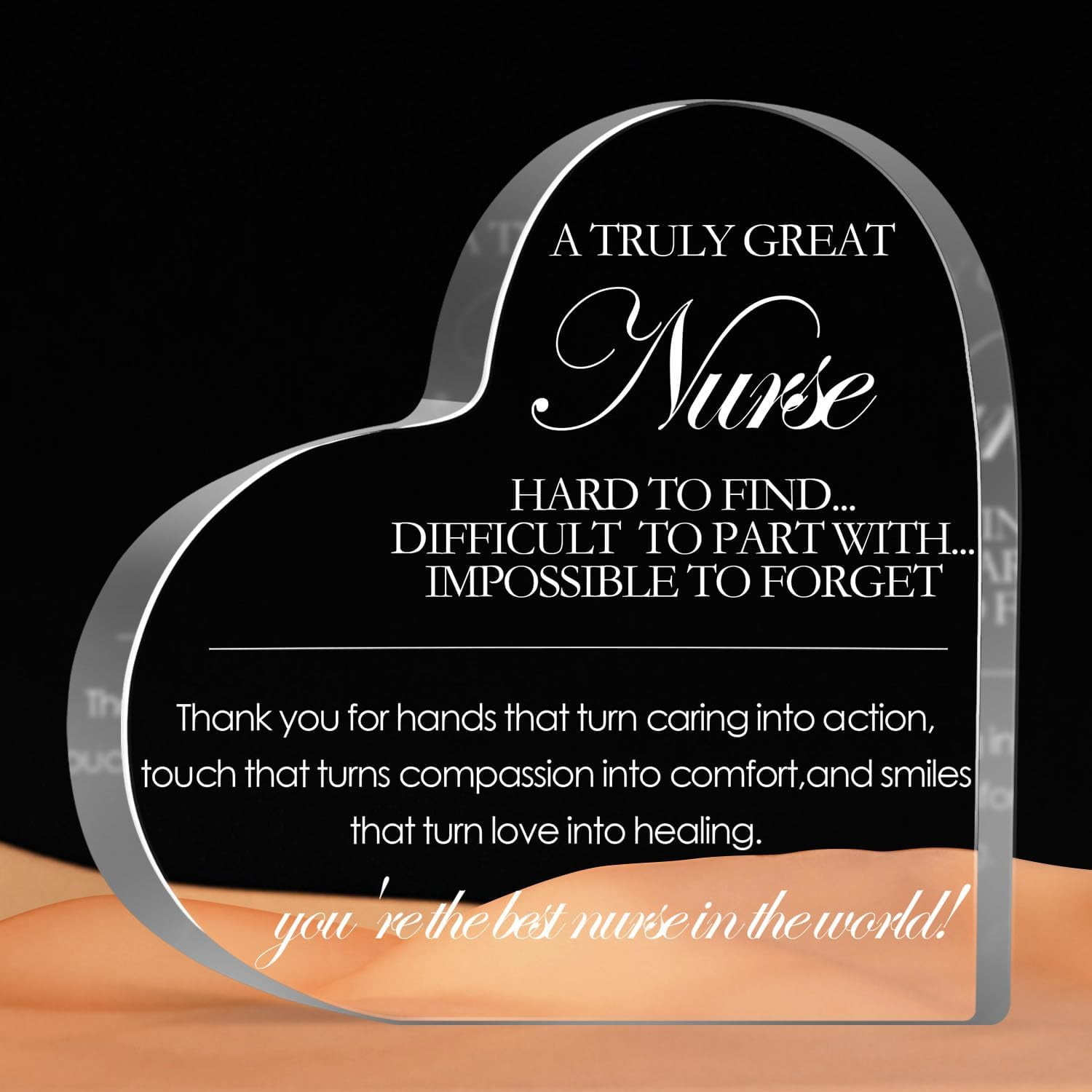 SDOFY Teacher Gifts For Women Heart Shaped Acrylic Plaque Gifts For Teachers Thank You Teacher