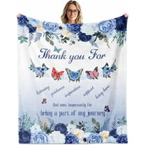 Thank You Gifts for Women,Thank You Blanket 60"X50",Appreciation Gifts for Women, Farewell Gifts for Coworkers, Teacher, Employee, Boss, Friends Appreciation Gifts