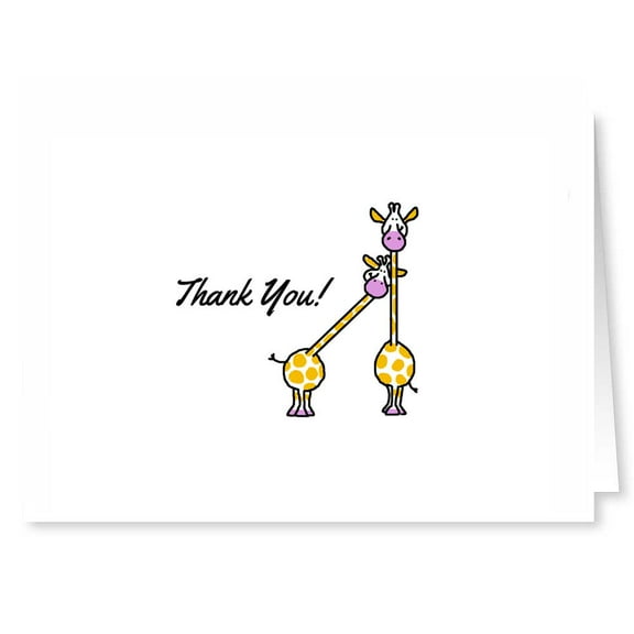 Thank You Giraffes Note Card - 10 Count Boxed Kids Set Note Card