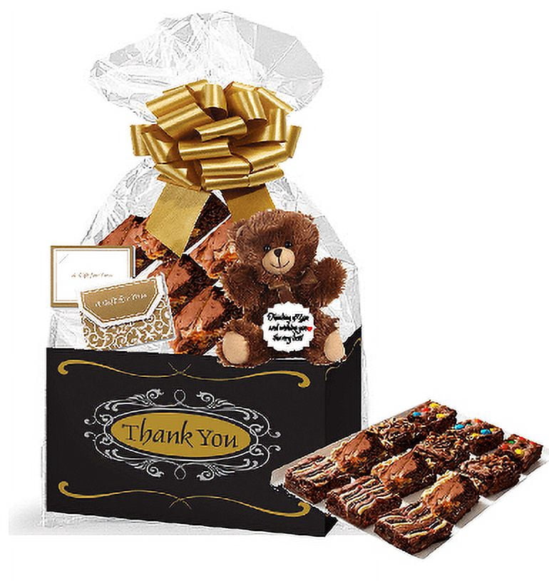Thank You Gourmet Food Gift Basket Chocolate Brownie Variety Gift Pack ...