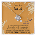 thumbnail image 1 of Thank You Healthcare Medical Worker Nurse Appreciation Infinity Knot Necklace Message Card, 1 of 17